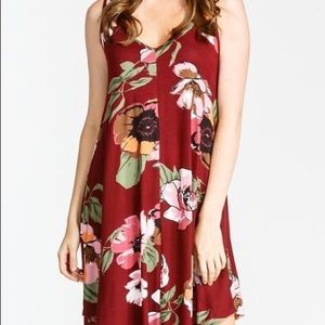 Floral Vneck Dress